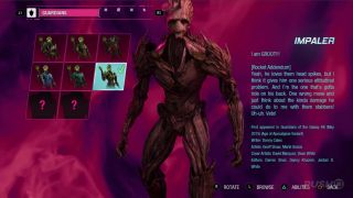 Groot – strój Impaler (pierwszy występ w Guardians of Galaxy #8, maj 2015)