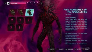 Groot – strój Jeźdźca Apokalipsy (pierwszy występ w Guardians of Galaxy #8, maj 2015)