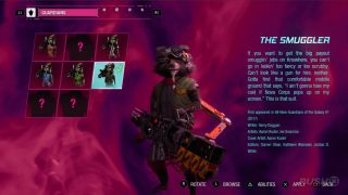 Rocket – strój przemytnika (pierwszy występ w All-New Guardians of the Galaxy #1, 2017)