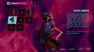 Rocket – strój Nova Corps powstały na potrzeby gry