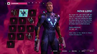Starlord – strój Nova-Lord powstały na potrzeby gry