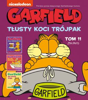 Garfield. Tłusty koci trójpak. Tom 11 - okładka