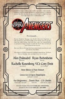 The Death of Doctor Strange: Avengers #1 - plansze