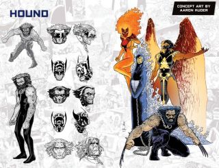 Avengers #750 - szkice postaci