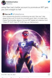 Reakcje na wpis na twitterowym koncie Stana Lee