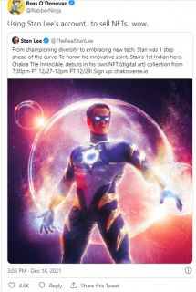 Reakcje na wpis na twitterowym koncie Stana Lee