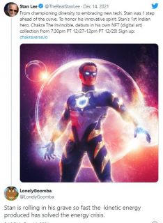 Reakcje na wpis na twitterowym koncie Stana Lee