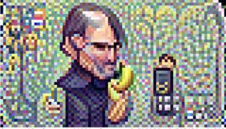 BLAST FROM THE PAST: YOU MEET STEVE JOBS TO DEMO YOUR NEW BANANA PHONE IDEA.‌‌