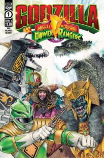 Godzilla vs. The Mighty Morphin Power Rangers #1 - okładki