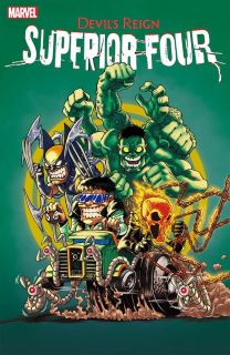 Devil's Reign: Superior Four #2 - okładka alternatywna