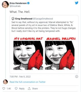 Greg Smallwood - kontrowersje przy "poprawianiu" komiksu Marvela