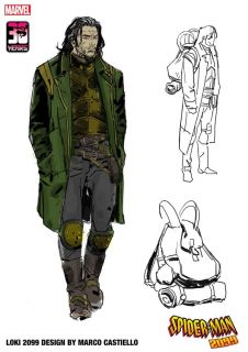 Spider-Man 2099: Exodus - szkic koncepcyjny (Loki)