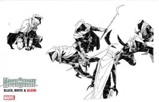 Moon Knight: Black, White & Blood - szkice koncepcyjne