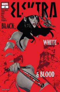 Elektra: Black, White & Blood #2 - okładka