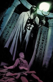 Wielu widzów początkowo wychodziło z założenia, że w tej samej scenie Steven rozmawia z posągiem. W komiksach Marc Spector aka Moon Knight często komunikował się w ten sposób z Khonshu. Co więcej, bohater zmarł i zmartwychwstał właśnie u stóp posągu księżycowego boga.