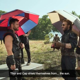 Filmy Marvela - zdjęcia zza kulis