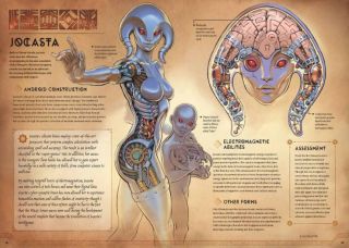 Marvel Anatomy: A Scientific Study of the Superhuman - przykładowe strony