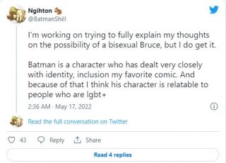 Sugestia biseksualności Batmana - reakcje internautów 