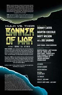 Hulk vs. Thor: Banner of War Alpha #1 - plansze