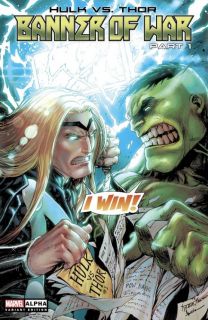Hulk vs. Thor: Banner of War Alpha #1 - okładka alternatywna