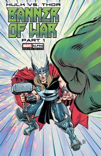 Hulk vs. Thor: Banner of War Alpha #1 - okładka alternatywna