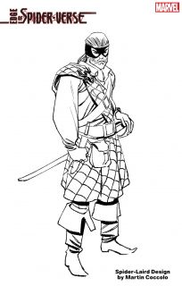 Edge of Spider-Verse - szkic koncepcyjny (Spider-Laird)