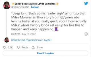 What If...? Miles Morales #4 - przykładowe wpisy internautów