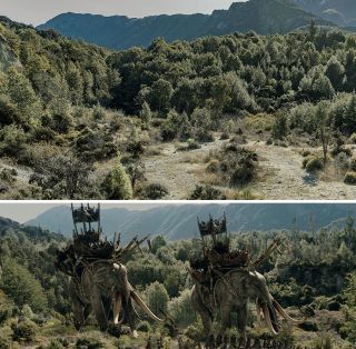 Ithilien, prowincja Gondoru, w której Frodo i Sam spostrzegli olifanty (camping Twelve Mile Delta, niedaleko miejsowości Queenstown)