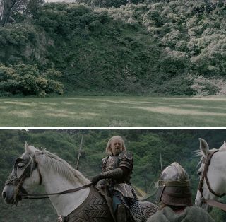 Okolice Dunharrow, twierdzy Rohanu (w prawdziwym świecie okolice góry Wiktorii)