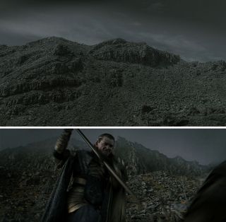 Bitwa Ostatniego Sojuszu elfów i ludzi z prologu "Drużyny Pierścienia" (w prawdziwym świecie okolice ośrodka turystycznego Whakapapa)