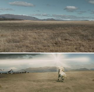 Pola Pelennoru wokół Minas Tirith, miejsce bitwy w czasie Wojny o Pierścień (w prawdziwym świecie okolice miasta Twizel)