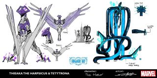 A.X.E.: Judgment Day - szkice rasy Hex