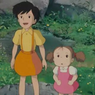 Siostry Kusakabe w anime Mój sąsiad Totoro
