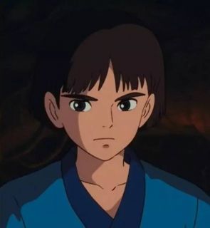 Ashitaka w anime Księżniczka Mononoke