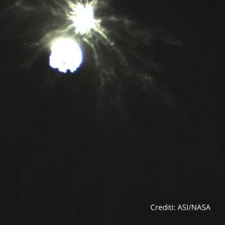 DART zderza się z Dimorphosem - zdjęcia z satelity LICIACube