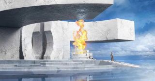 Thor: miłość i grom - szkic koncepcyjny Wieczności