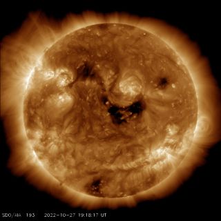 Słońce na zdjęciu Solar Dynamic Observatory 