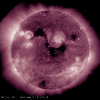 Słońce na zdjęciu Solar Dynamic Observatory 