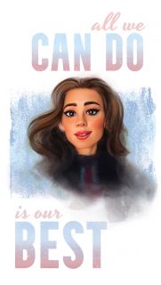 Superbohaterki - fuzja AI i rysunku