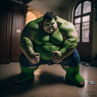 Marvel i DC w wersji plus size - sztuczna inteligencja ()