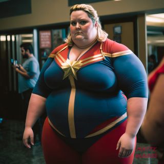 Marvel i DC w wersji plus size - sztuczna inteligencja ()