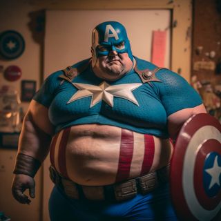 Marvel i DC w wersji plus size - sztuczna inteligencja ()