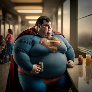 Marvel i DC w wersji plus size - sztuczna inteligencja ()