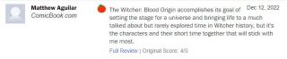 Wiedźmin: Rodowód krwi - fragmenty recenzji