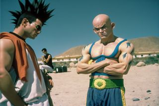 Kulisy filmu fabularnego "Dragon Ball" według sztucznej inteligencji