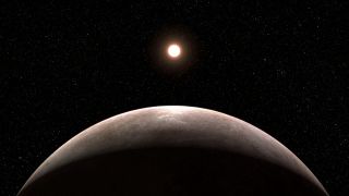 Egzoplaneta LHS 475 b (ilustracja wykonana na podstawie danych JWST)
