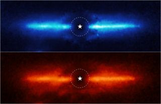 Dysk pyłowy wokół AU Microscopii