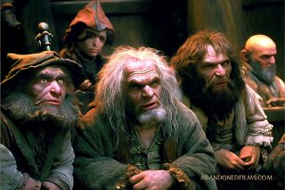 Władca Pierścieni - film wg Tima Burtona (prace AI)