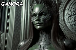 Postacie Marvela i MCU w stylu H.R. Gigera -