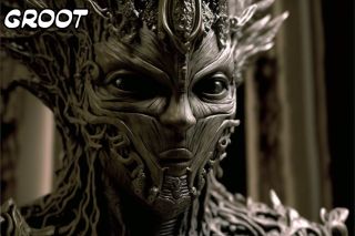 Postacie Marvela i MCU w stylu H.R. Gigera -